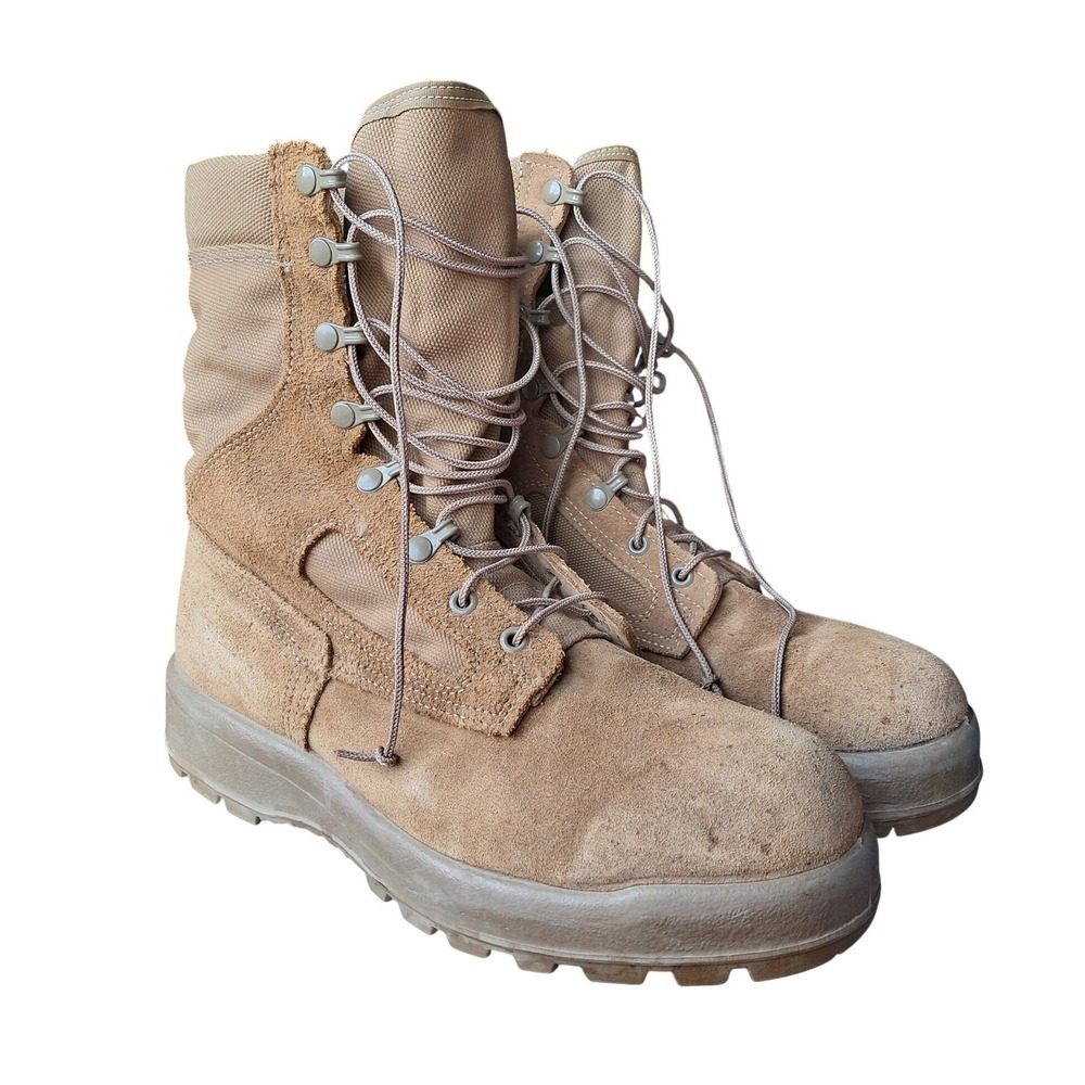 Belleville AFTWC Gore-Tex Combat Boots Tan Suede Vibram Safe-to-Fly Mens 10 R